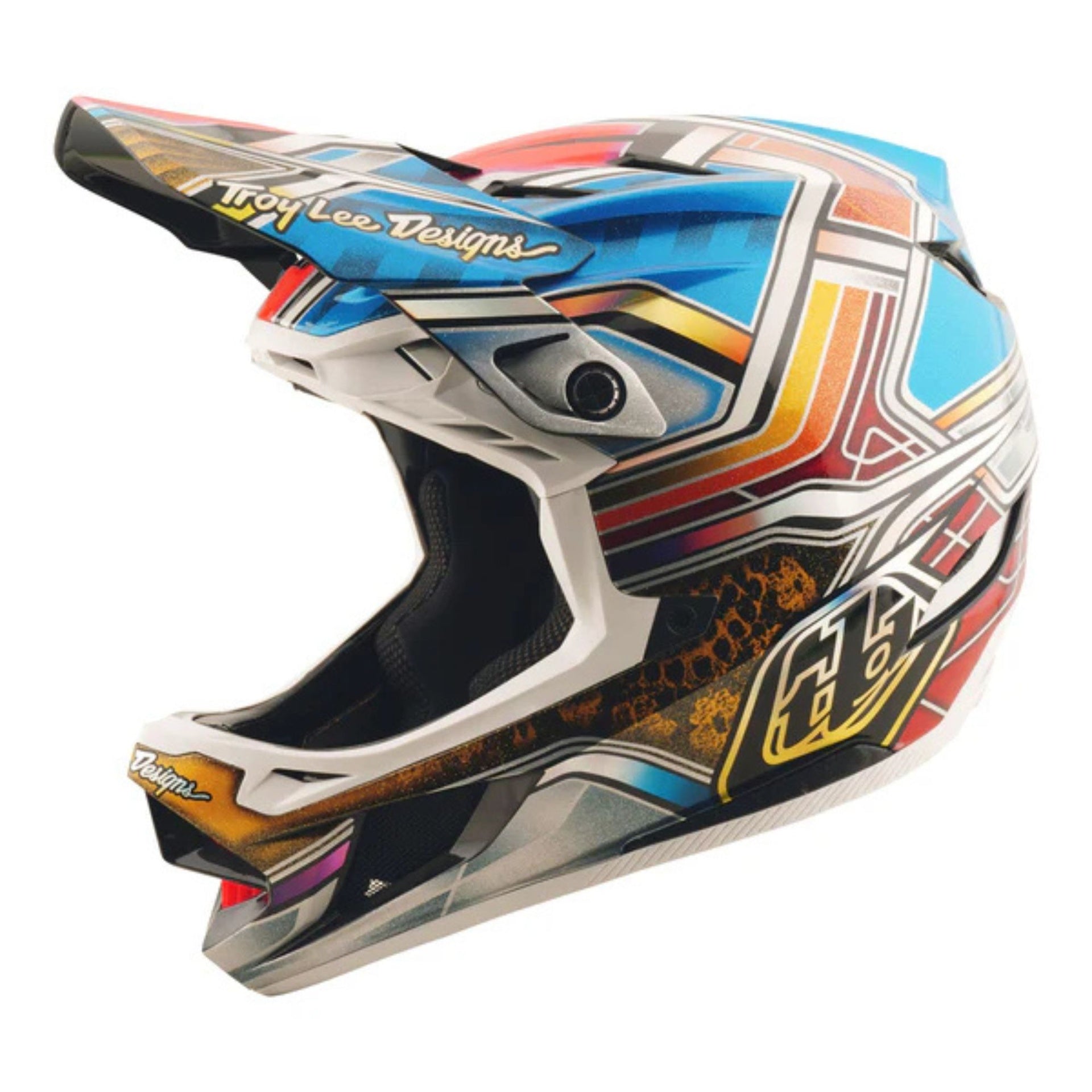 D4 Carbon Helmet; Lowrider Blue